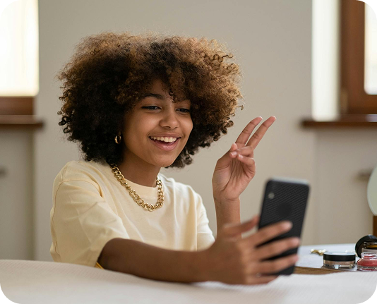 Person using phone